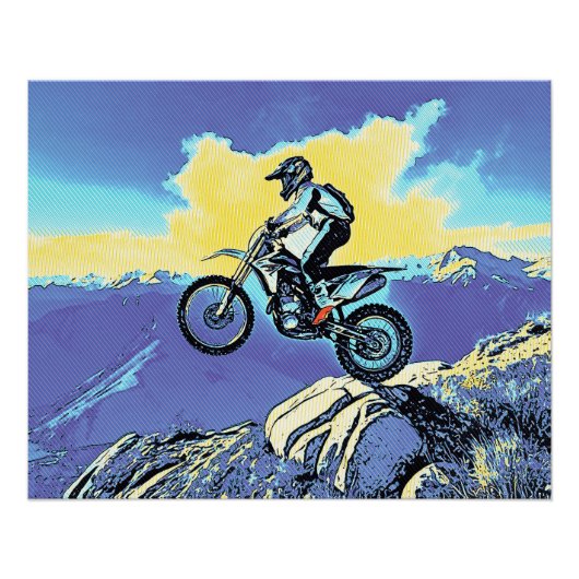 Fearless - motorcrosser perfect poster (Voorkant)