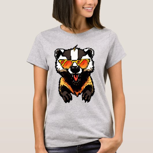 Fearless Pixel Honeybadger T-shirt (Voorkant)