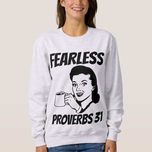 FEARLESS PROVERBS 31 Christelijke dames T-Shirts (Voorkant)