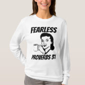 FEARLESS PROVERBS 31 RETRO HUUSEWIFE T-Shirts (Voorkant)