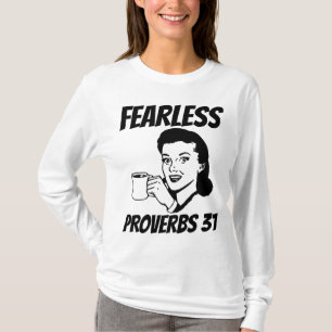 FEARLESS PROVERBS 31 RETRO HUUSEWIFE T-Shirts