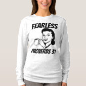 FEARLESS PROVERBS 31 VROUWEN, Christelijke T-Shirt (Voorkant)
