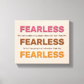 FEARLESS Psalms Inspirerend DAT IK NIET ZAL BEGRIJ Canvas Afdruk (Voorkant)