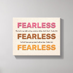 FEARLESS Psalms Inspirerend DAT IK NIET ZAL BEGRIJ Canvas Afdruk