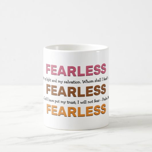 FEARLESS Psalms Inspirerend DAT IK NIET ZAL BEGRIJ Koffiemok (Center)