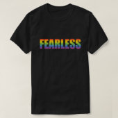 Fearless Rainbow Gay Pride T-shirt (Design voorkant)