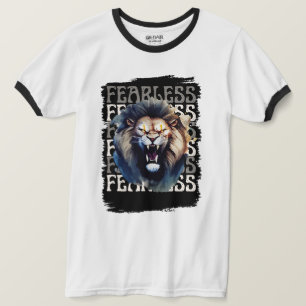 Fearless Roar beroemd gemaakt door Bold Lion T-shirt