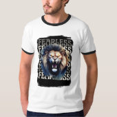 Fearless Roar beroemd gemaakt door Bold Lion T-shirt (Voorkant)