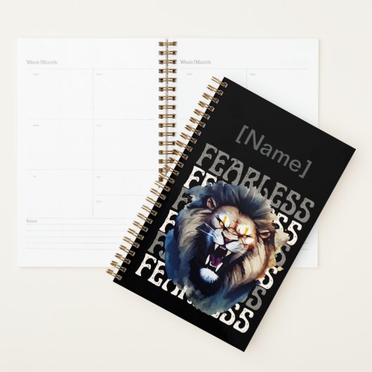 Fearless Roar – Bold Lion  Planner (Display)