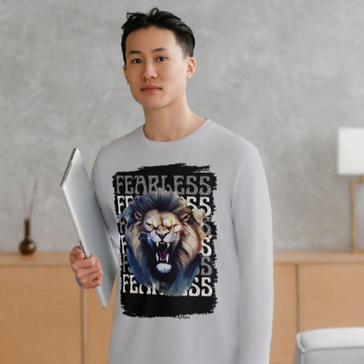 Fearless Roar – Bold Lion  Tri-Blend Shirt