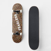 FEARLESS roze luipaard - Afdruk wild dier Persoonlijk Skateboard (Voorkant)