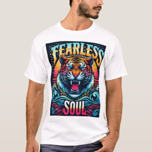 Fearless Soul - Levendige Tijger Artwork T-shirt