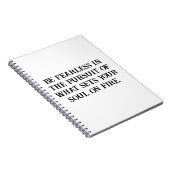 Fearless Soul Pursuit Inspirerend Notitieboek (Rechterzijde)