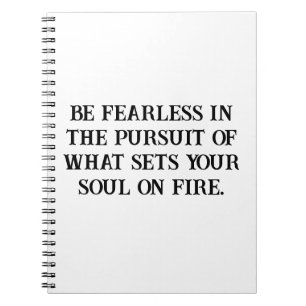 Fearless Soul Pursuit Inspirerend Notitieboek