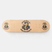 Fearless Spirit: Bold Snake en Rozen artwork Persoonlijk Skateboard (Horizontaal)
