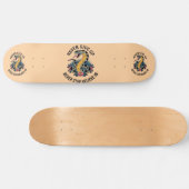 Fearless Spirit: Bold Snake en Rozen artwork Persoonlijk Skateboard (Horizontaal)