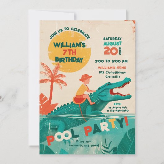 Fearless Splash Pool Party Kaart (Voorkant)