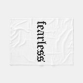 Fearless Tee Shirt, Fearless And Strong Motivation Fleece Deken (Voorkant (Horizontaal))