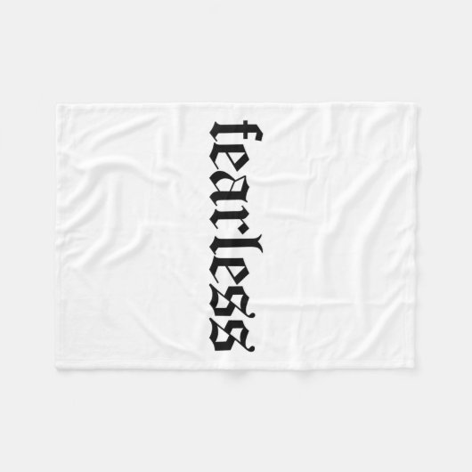 Fearless Tee Shirt, Fearless And Strong Motivation Fleece Deken (Voorkant (Horizontaal))