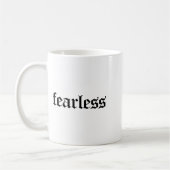 Fearless Tee Shirt, Fearless And Strong Motivation Koffiemok (Links)