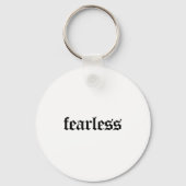 Fearless Tee Shirt, Fearless And Strong Motivation Sleutelhanger (Voorkant)