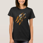 Fearless Tiger Cat Eye Claw Silhouette Tiger T-shirt (Voorkant)