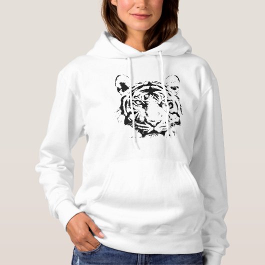 Fearless Tiger Face - Chinees jaar van tijger Hoodie (Voorkant)