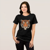 Fearless Tiger Head T-Shirt Design – Bold Wild Ani (Voorkant volledig)