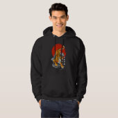 Fearless Tiger & Rising Sun - Japanese Art & Kanji Hoodie (Voorkant volledig)