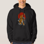 Fearless Tiger & Rising Sun - Japanese Art & Kanji Hoodie (Voorkant)