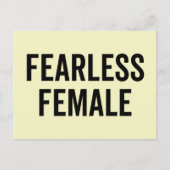 Fearless Vrouw Feminist Quote Briefkaart (Voorkant)