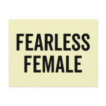 Fearless Vrouw Feminist Quote