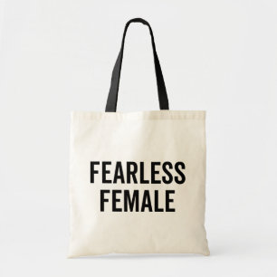 Fearless Vrouw Feminist Quote Tote Bag