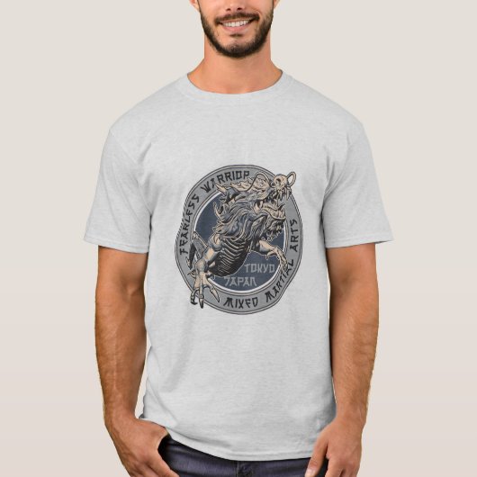 Fearless Warrior Tokyo Japan T-shirt (Voorkant)
