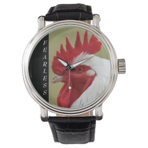 Fearless White Rooster Watch Horloge