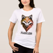 Fearless Wolf Vrouwen T-shirt – Freefit Bella+Canv (Voorkant)