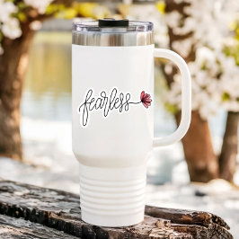 Fearless Word Flower-laptop | Afgesneden Sticker