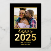 Fearless Year Folie Happy New Year-fotokaart Folie Feestdagenkaart (Voorkant)