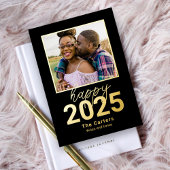 Fearless Year Folie Happy New Year-fotokaart Folie Feestdagenkaart