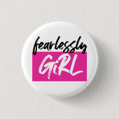 FearlessGiRL Logo Ronde Button 3,2 Cm (Voorkant)