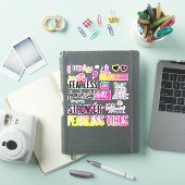 FearlessGirl - Tropisch Sticker (iPad Cover)