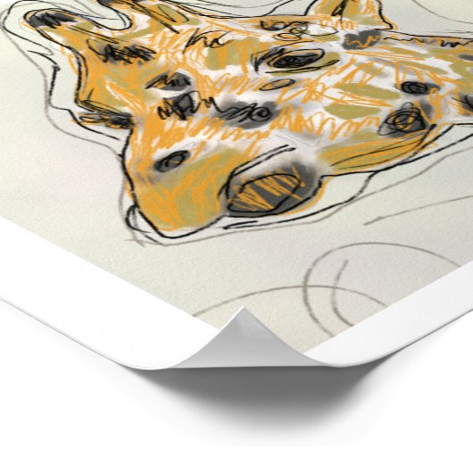 Fearme en wonderbaarlijke Baby Giraffe Poster (Hoek)