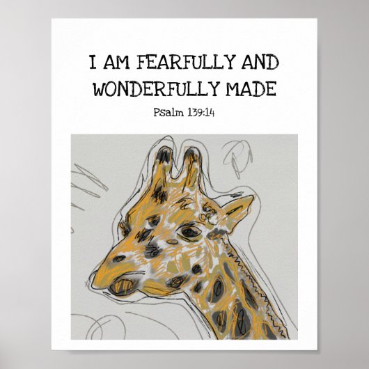 Fearme en wonderbaarlijke Baby Giraffe Poster (Voorkant)
