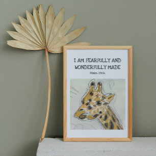 Fearme en wonderbaarlijke Baby Giraffe Poster