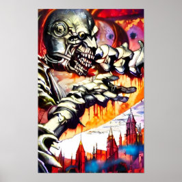 Fear's Ravager beroemd gemaakt door Ken Gage Art Poster