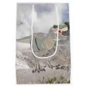 Fearsome Tyrannosaurus Medium Gift Bag Medium Cadeauzakje (Achterkant)