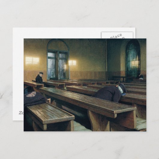 Feast Day in de Pio Albergo Trivulzio, 1892 Briefkaart (Voorkant / Achterkant)