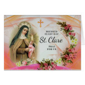 Feast Day of Saint Clare Franciscan Aura (Voorkant Horizontaal)