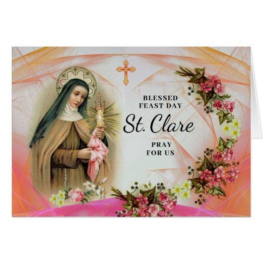 Feast Day of Saint Clare Franciscan Aura (Voorkant Horizontaal)
