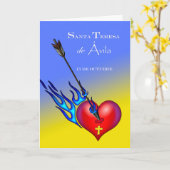 Feast Day of St. Teresa of Avila in Spaans Kaart (Gele Bloem)